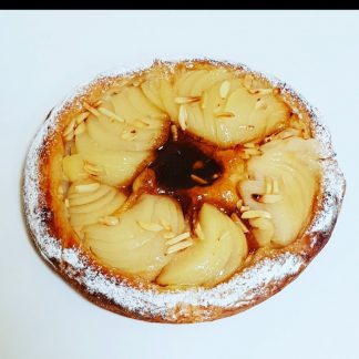 Tarte fine poire-caramel