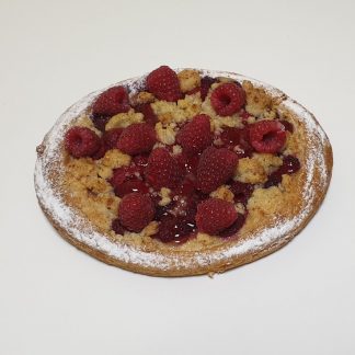Tarte fine aux framboises